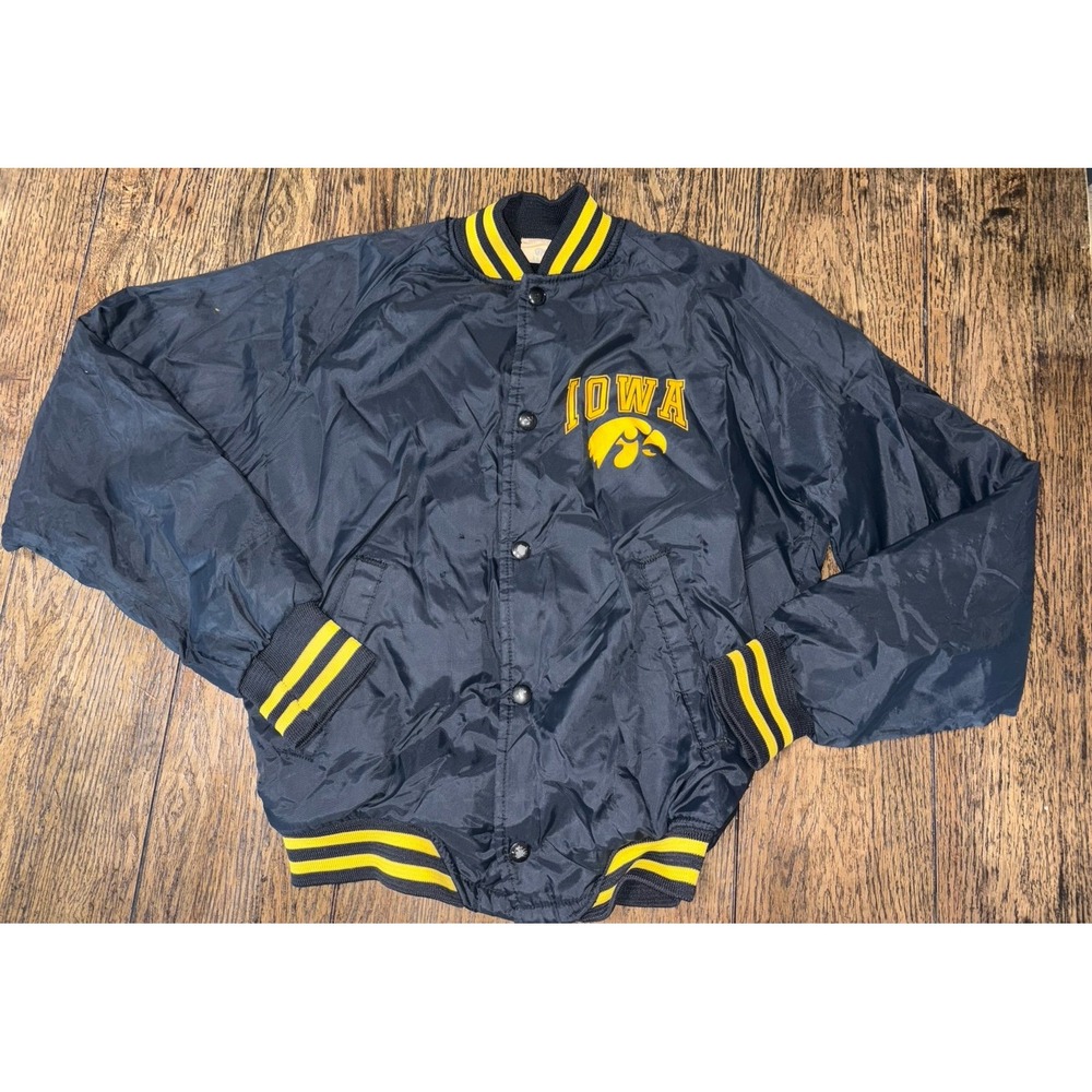 vintage chalkline iowa hawkeyes bomber jacket 18/20 youth